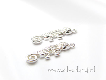 Sterling Zilveren Bedel- Kameleon