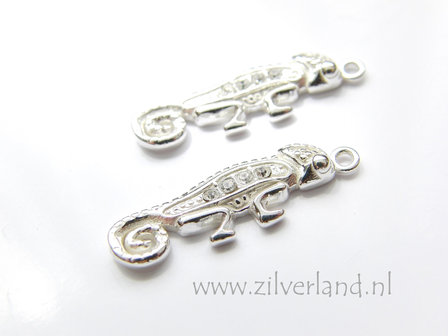 Sterling Zilveren Bedel- Kameleon