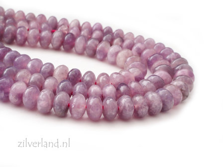 6x4mm Lepidoliet Edelstenen Kralen- Rondelle