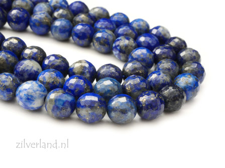 8mm Lapis Lazuli Edelstenen Kralen- Micro Facet