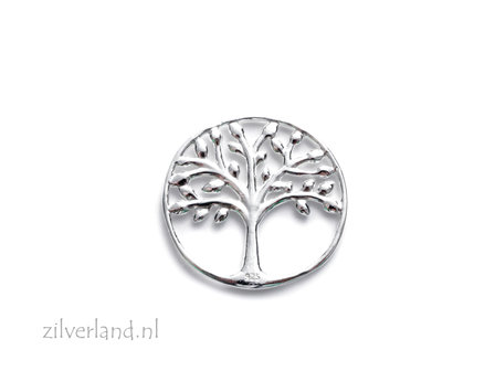 21mm Sterling Zilveren Hanger/Connector- Levensboom