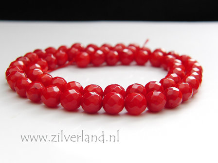 6mm Koraal Kralen- Facet