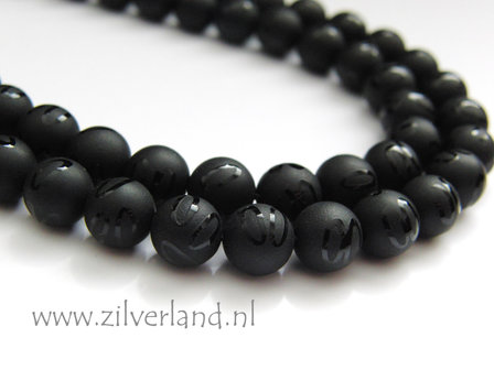 8mm Onyx Kralen- Mat/Glad