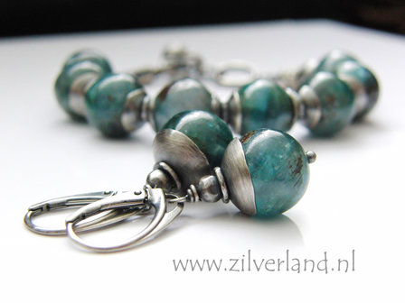 - Handgemaakte Zilveren Armband met Kyaniet