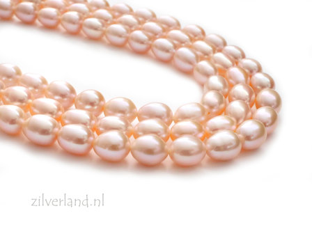 8mm-9mm Rijst Zoetwaterparels- AAA Kwaliteit