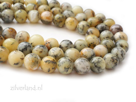 10mm Gele Mos Opaal Edelstenen Kralen
