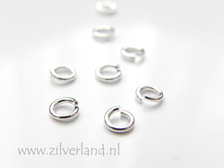 10 Stuks 1,0x4,95mm Sterling Zilveren Montagering