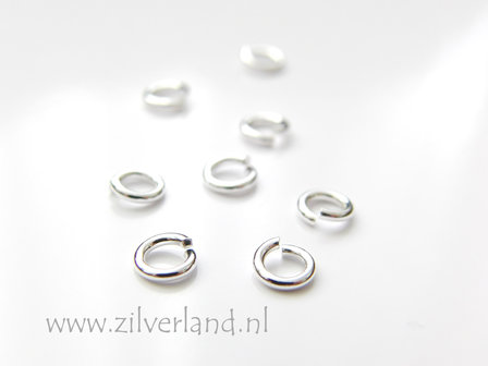 10 Stuks 1,0x4,95mm Sterling Zilveren Montagering