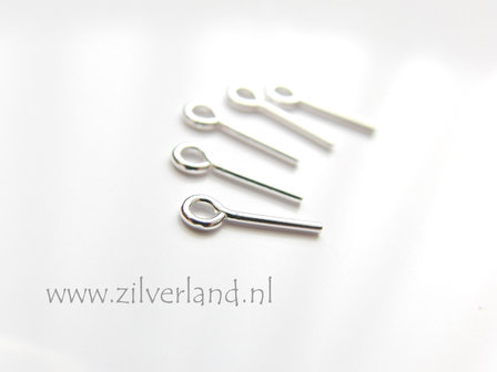 10 Stuks 0,80x1,0cm Sterling Zilveren Kettelstiften