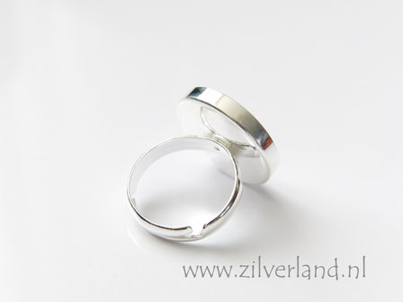Sterling Zilveren Ring voor UV Hars/Resin of Cabochons