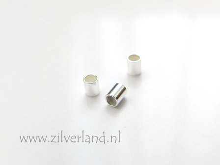 10 Stuks 3mm Sterling Zilveren Buiskralen