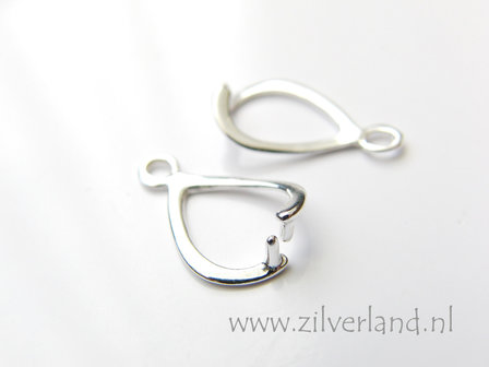 2 Stuks Sterling Zilveren Hangerklem