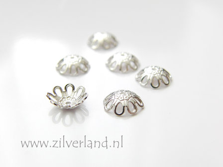 10 Stuks Kralenkapjes 7,5mm, Bloem