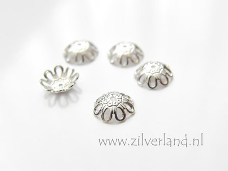 10 Stuks Kralenkapjes 7,5mm, Bloem