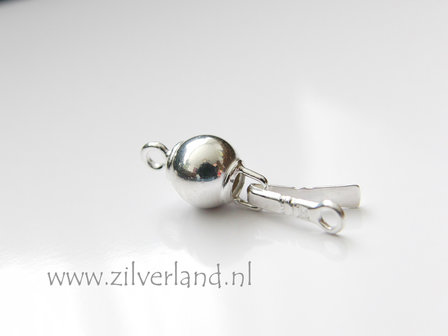 8mm Sterling Zilveren Bakslot