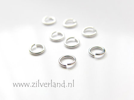 10 Stuks 0,70x4,60mm Sterling Zilveren Montagering 