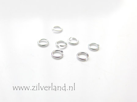 10 Stuks 0,50x3,20mm Sterling Zilveren Montagering