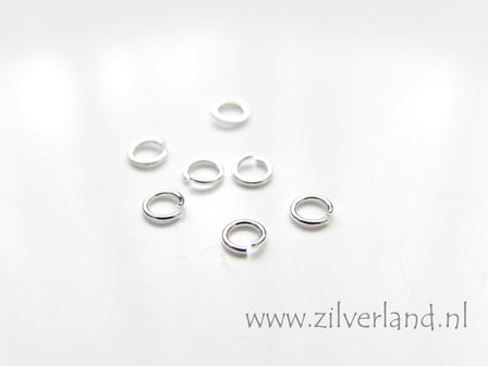 10 Stuks 0,50x3,20mm Sterling Zilveren Montagering