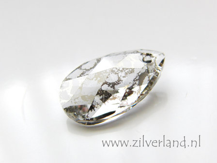 Swarovski Almond Kristal &quot;Crystal Silver Patina&quot;