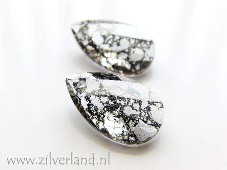 Swarovski Almond Kristal &quot;Crystal Black Patina&quot;