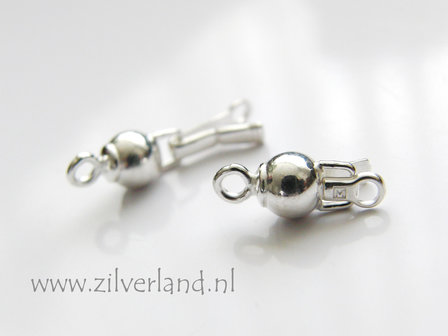 6mm Sterling Zilveren Bakslot