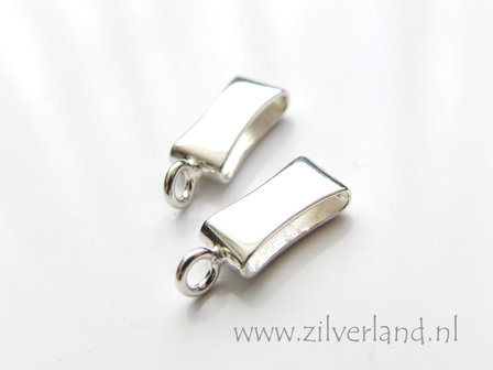 1 Stuk 11mm Sterling Zilveren Oog voor Plat Leer