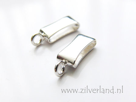 1 Stuk 11mm Sterling Zilveren Oog voor Plat Leer