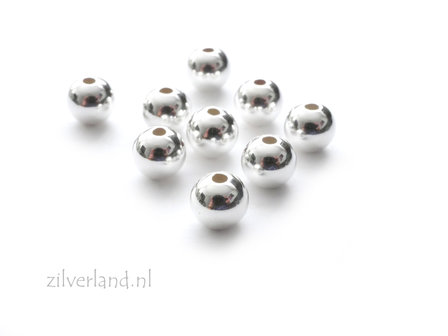 50 Stuks 5mm Sterling Zilveren Kralen