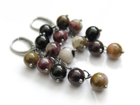 Edelstenen Oorbellen met Toermalijn