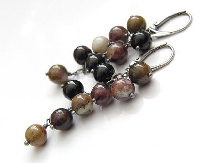 Edelstenen Oorbellen met Toermalijn