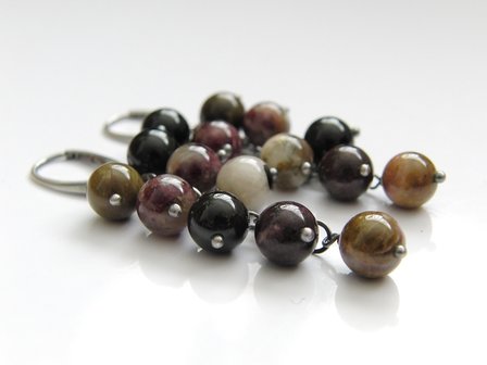 Edelstenen Oorbellen met Toermalijn