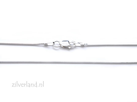 0,90mm Sterling Zilveren Slangencollier 45cm