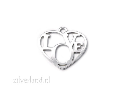 Sterling Zilveren Hanger- Love