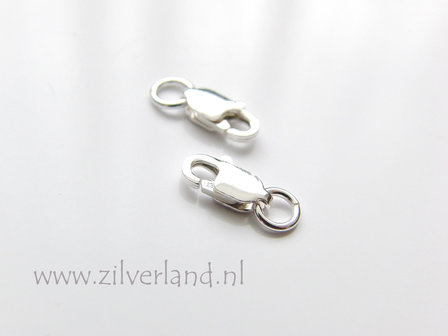 8mm Sterling Zilveren Lobsterslot