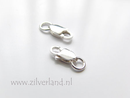 8mm Sterling Zilveren Lobsterslot