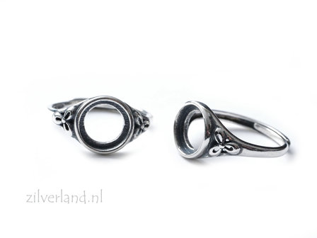 Sterling Zilveren Ring voor 8mm Cabochon