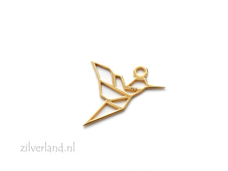 Sterling Zilveren Hanger- Kolibrie Verguld