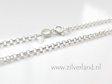 2,0mm Sterling Zilveren Collier Rolo- 45cm