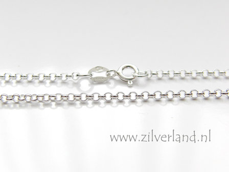 2,0mm Sterling Zilveren Collier Rolo- 50cm
