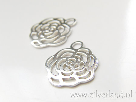 Sterling Zilveren Hanger- Roos