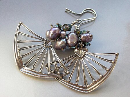 Zilveren Oorbellen met Zoetwaterparels