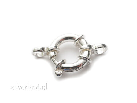 14mm Sterling Zilveren Veerring Slot