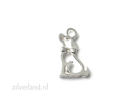 1 Stuk Sterling Zilveren Hanger- Hond