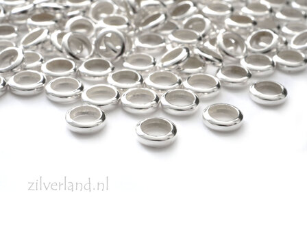 10 Stuks 4mm Sterling Zilveren Spacers
