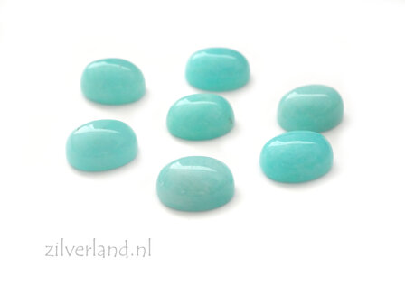 1 Stuk 8x6mm Amazoniet Cabochon
