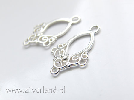 2 Stuks Sterling Zilveren Chandelier