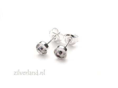 4mm Sterling Zilveren Oorstekers