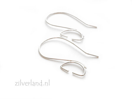 Sterling Zilveren Oorhaken voor 10mm Ronde Kraal
