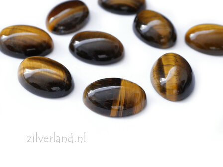 18mm x 13mm Tijgeroog Cabochon- Ovaal