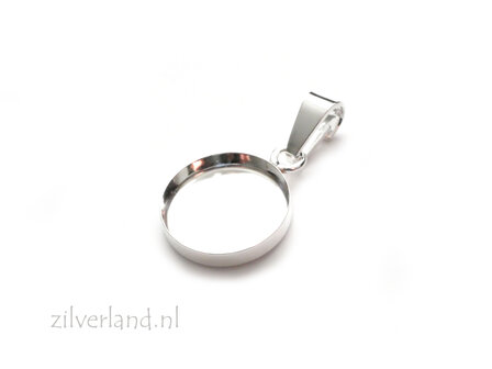 12mm Sterling Zilveren Hanger voor UV Hars/Resin of Cabochons